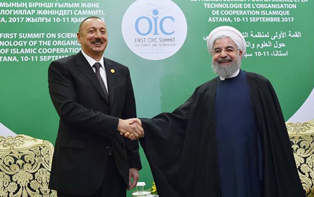Prezident Astanada Ruhani ilə görüşdü - Foto