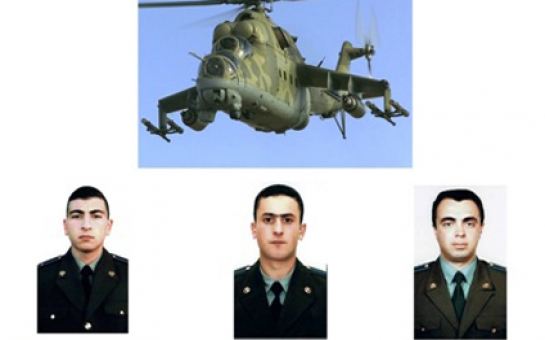 Helikopterdə ölən ermənilər - Foto