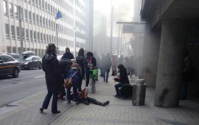 Brüsseldə günün ikinci hadisəsi - Metroda terror aktı + 10 ölü