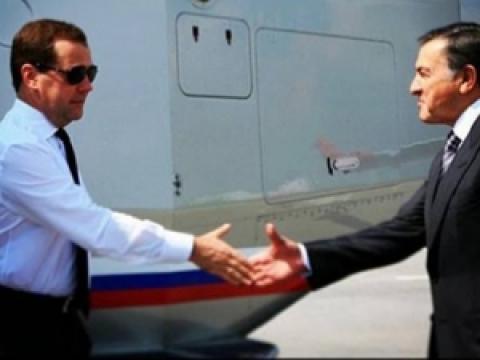 Araz Ağalarov Medvedevlə görüşdü
