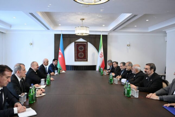 Xankəndidə Prezident İlham Əliyevlə Məsud Pezeşkianın görüşü olub – FOTO