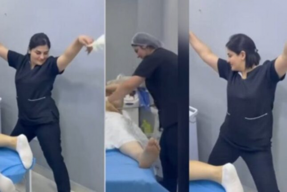 Əməliyyat zamanı qeyri-etik hərəkətlər edən həkim yenidən gündəmdə (VİDEO)